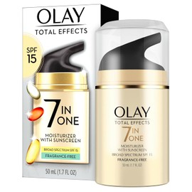 OLAY Total Effects 7 en 1 – Hidratante Facial Antiedad con SPF 15 | Sin Fragancia | 50 ml | Con Vitaminas C y E