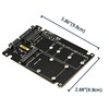 Sintech M.2 SATA 3.0,mSATA to SATA or USB Adapter 2-in-1