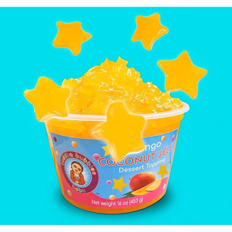 Buddha Bubbles Boba Star Mango Coconut Jelly / Coco de