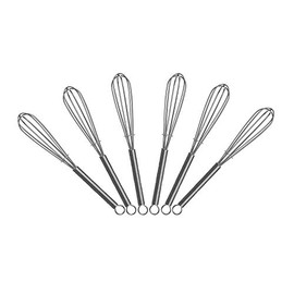 5 inch Mini Wire Whisk 6 Pack - Stainless Steel
