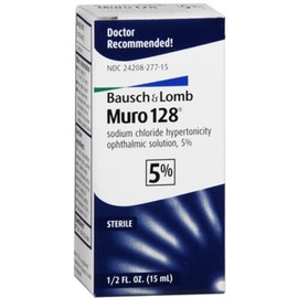 Bausch & Lomb Muro 128 Solution 5% 15 mL (Pack of 2)