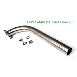 ARSPORT Stainless Steel Exhaust Pipe for: Predator 212cc, Honda GX160 GX200