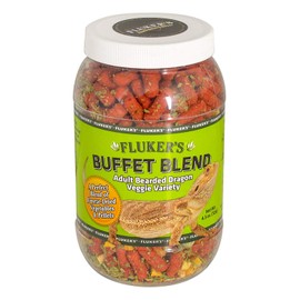 Fluker's Buffet Blend Adult Bearded Dragon Veggie Variety Diet, 4.5 oz (76042)