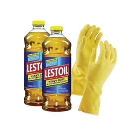 Aserson Heavy Duty Multi-Purpose Cleaner, 48 oz. 2 Pack Bundle with Latex Gloves