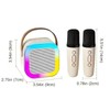 Mini karaoke machine with microphone sound system, portable karaoke machine