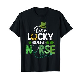 One Lucky Ortho Nurse St Patricks Day Shamrock Irish Nursing T-Shirt