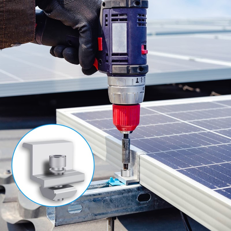 Zocipro Pack of 10 Solar Panel Brackets 30 mm, Solar