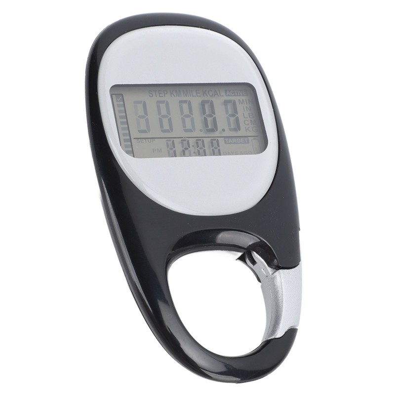 Walking Pedometer Multifunctional Memory Clip On Step Counter For Travel
