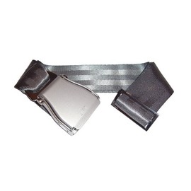 Skybelt Airplane Belt Silver/Grey Flying Seat Belt, gray, One size fits all