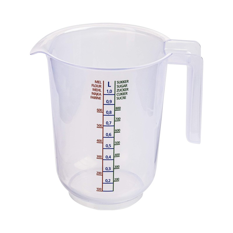 curalit Measuring Jug Mixing Bowl Set of 3 Plastic /