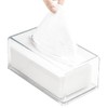 Square Clear Acrylic Tissue Box, Box Covers Rectangular, Bathroom Facial
