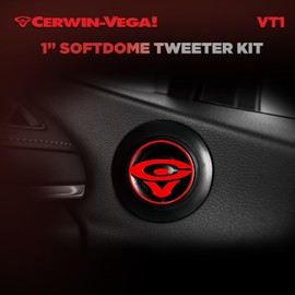 CERWIN-VEGA! 2025 Edition VT1-1" Silk Dome Tweeters (Pair),180Max Power Premium Quality Coaxial Car Audio Speakers- Sold in Pairs