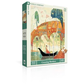 New York Puzzle Company - Victo Ngai Crossing Borders - 1000 Piece Jigsaw Puzzle