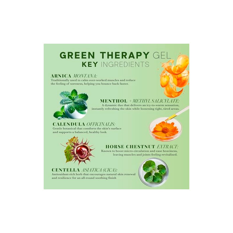 Green Therapy Gel – Relaxing Muscle & Joint Gel with