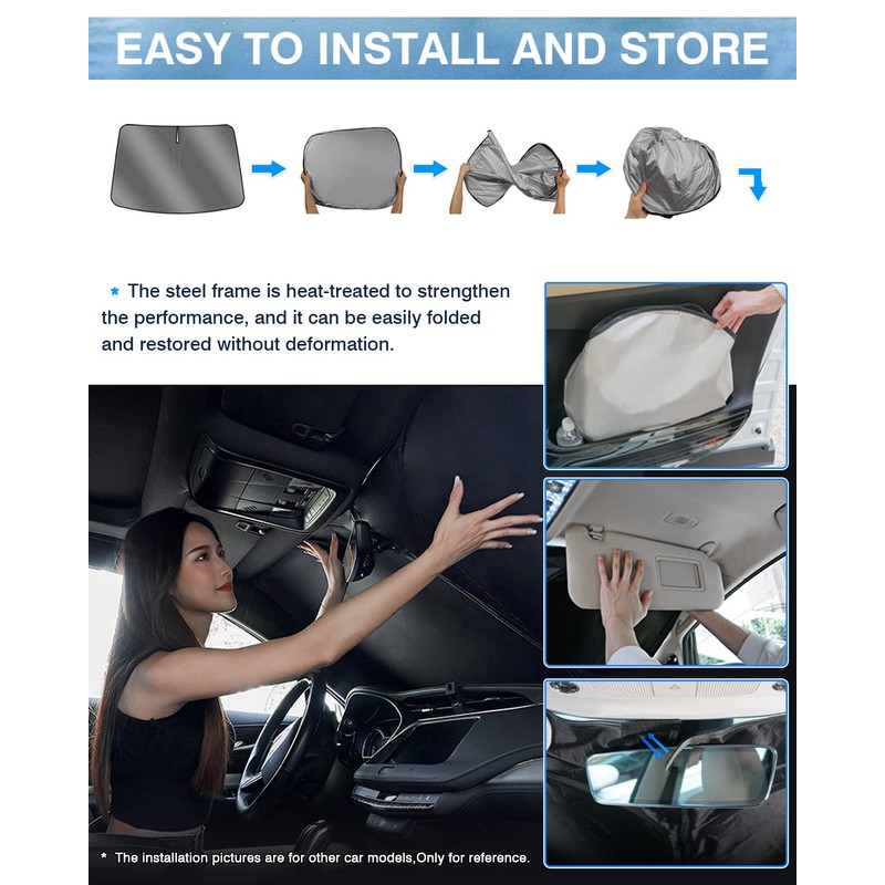 Karltys Windshield Sun Shade for 2022-2025 2026 Lexus NX NX250
