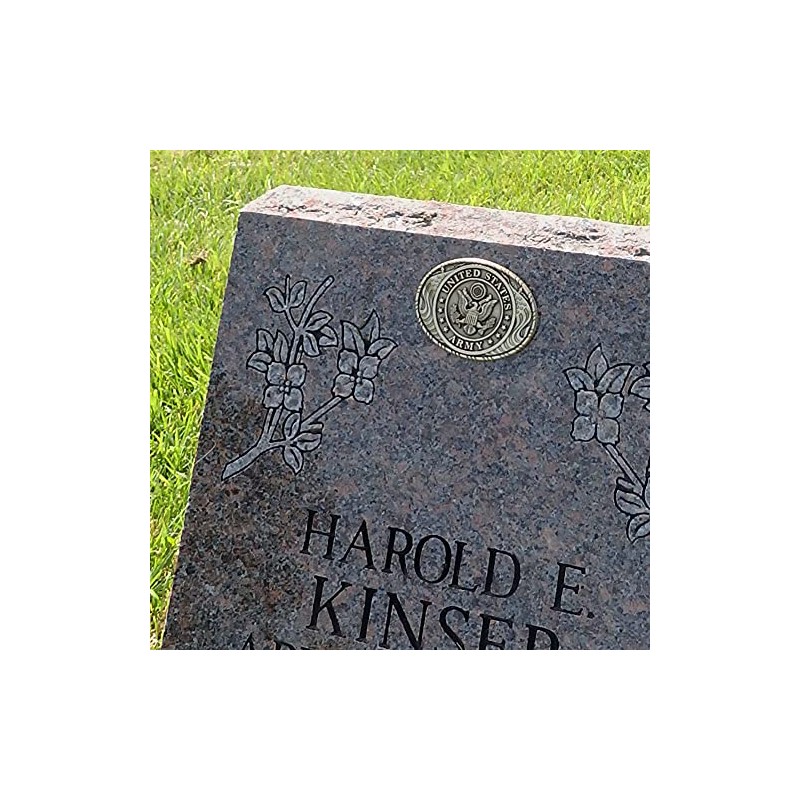 Indiana Metal Craft US Army Solid Brass Grave Tombstone or