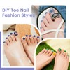 Wilfniee Soft Gel Toe Nail Tips, 12 Sizes Clear Toe