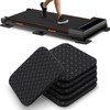TOBWOLF 6PCS Treadmill Mat Pads, 4" x 4" x 0.2"