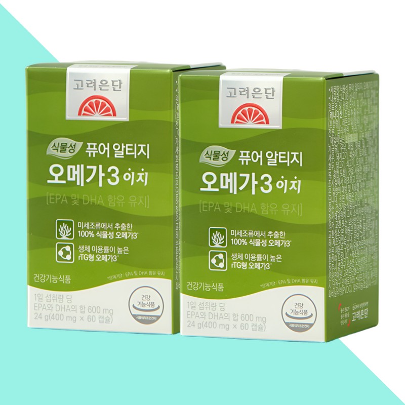 Goryeo Eundan Korea Eundan rTG Omega 3 Easy Vegetable 60