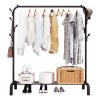 1Home Perchero Organizador Metálico Negro Para Ropa Y Accesorios
