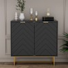 UEV Sideboard Buffet Cabinet with Storage Adjustable Shelf Cabinet -