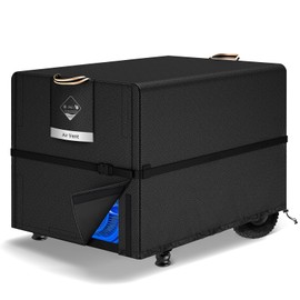 QH.HOME Waterproof Generator Cover 24x18x20 inch ,900D Heavy Duty Oxford with Secure Windproof Buckle- for Most Generators 3000-5000 Watt, Black