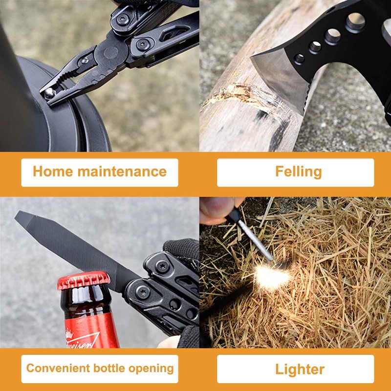 15 in 1 Camping Multi-Tool,Perfect for Men, Fathers, and Husbands,Upgraded