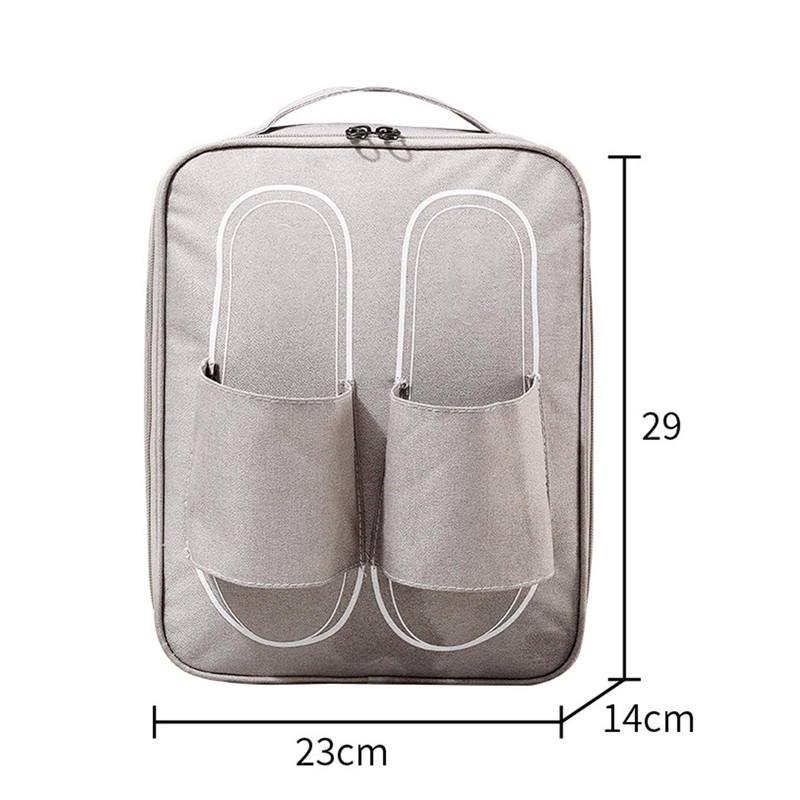 Travel Shoe Storage Bag Dustproof Portable Handle Multiple Pockets Space