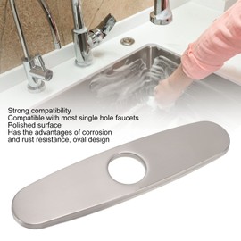 Faucet Hole Cover Cover Plate Brushed Stainless Steel 304 Kitchen Sinks Countertops Mounting Holes Cover Deck Plate Faucet Decor Plate for Bathroom