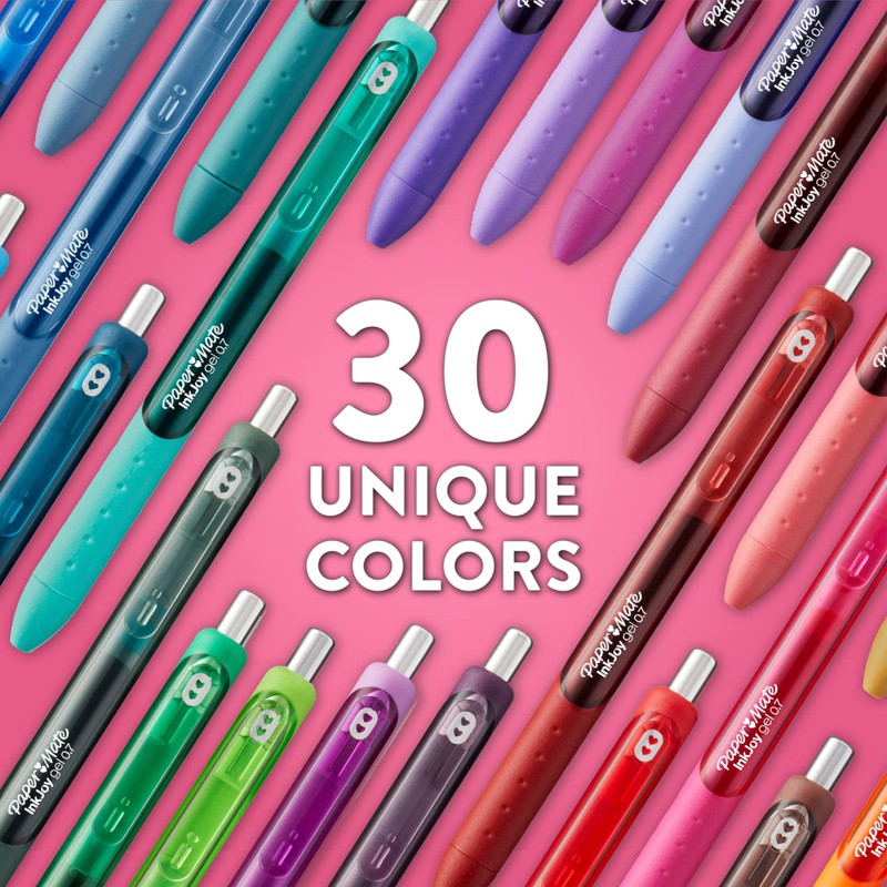 Paper Mate InkJoy Gel Pens, Candy Pop Colors, Medium (0.7mm)