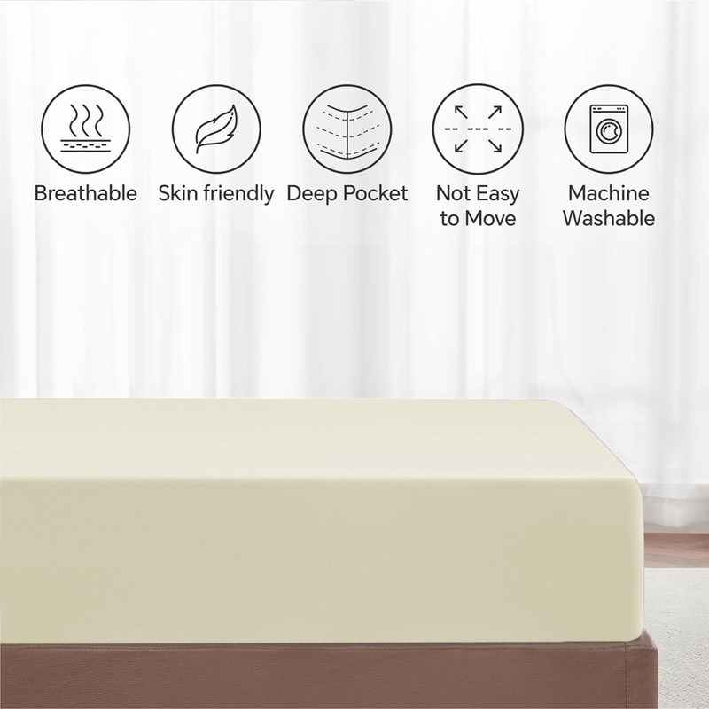 My Home Store Fitted Sheets King Size 100% Egyptian Cotton