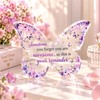 Purple Butterfly Acrylic Decoration for Inspirational Gifts – 2D Floral