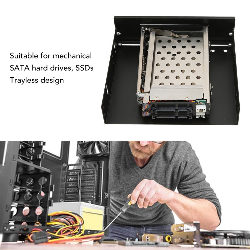 2.5in Internal HDD Enclosure Dual Bay SATA II Interface 7mm