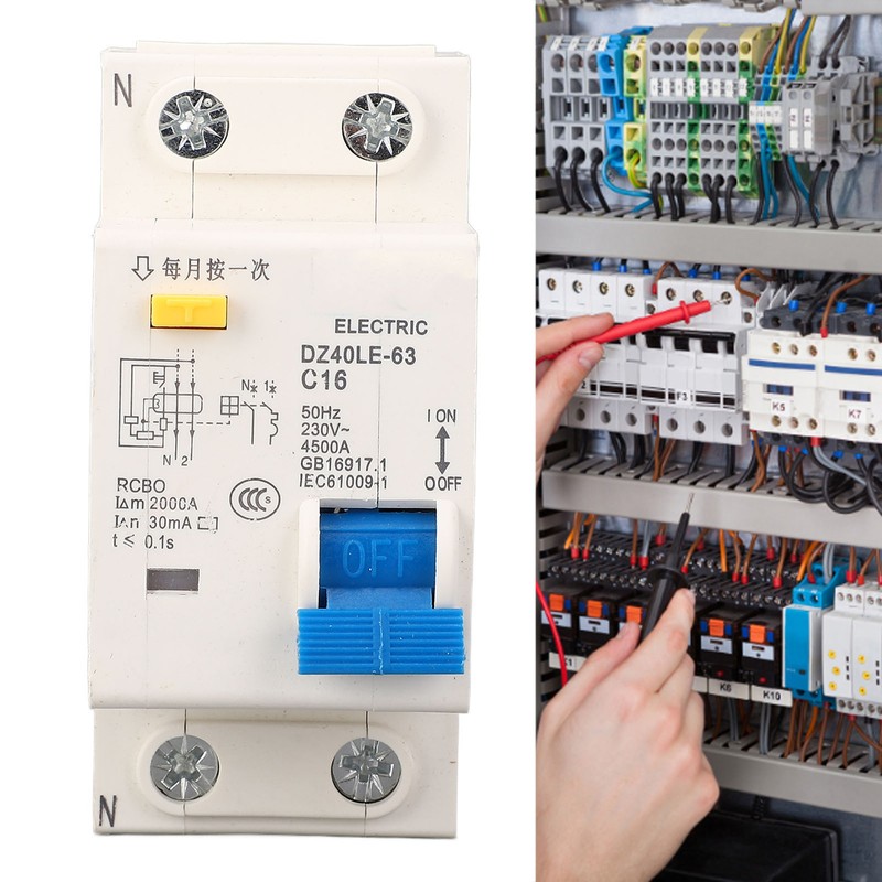 Air Switch with Leakage Protector Single Handle Circuit Breaker for