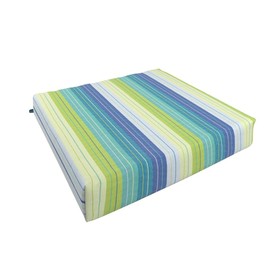 California Umbrella Foam Chair Pad Cushion (Set of 2), 18 x 18, Seville Seaside