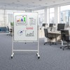 Excello Global Products 36" x 42" Reversible Whiteboard on Wheels