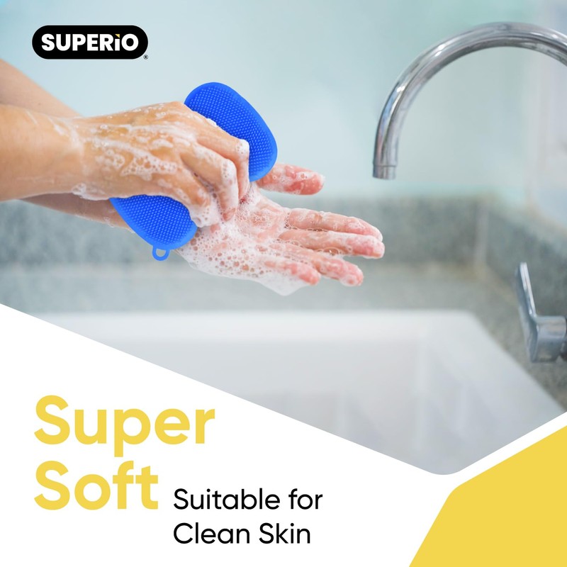 Silicone Heat Resistant Dishwasher Sponge, Fruit Cleaner, Vegetable Washer, Non