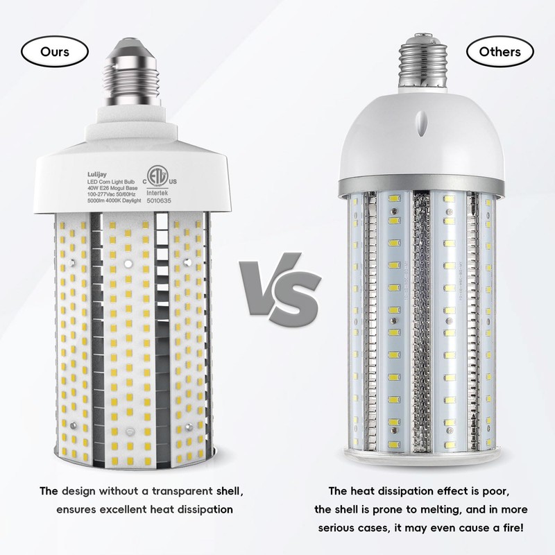 Led Corn Light Bulb-2 Pack 400W Equivalent Energy Saving, 4000K