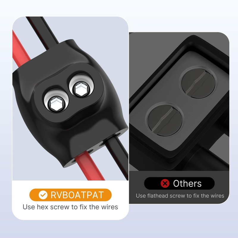 RVBOATPAT 2 Port Insulated  Splice Connector 2-14 Gauge Aluminum to