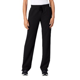 Jaanuu Xenos Women's 5-Pocket Classic Mid-Rise Scrub Pant - Black XS