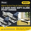 Hxszk LD-0220-50SC Soft-Close Pivot Hinges 2-Pack, Silent Tip Out Tray