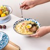 YALONG 8 INCH Ramen Bowls Set of 4, 38 oz