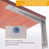 YUMORE Shelf Bracket Heavy Duty 16x10x2 in, 1/5IN Extra Thick