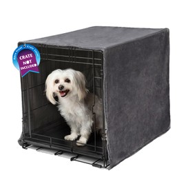 Pet Dreams Dog Crate Cover, Breathable, Dog Kennel Cover, Single Door, Dog Cage Covers for Dog Crates, Fabric Dog Crate Covers (Fits iCrates 18, 24, 30, 36, 42, 48 inches)