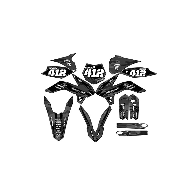 2013-2014 SX 85 Apache Grey Senge Graphics Complete Kit with
