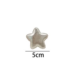 20pcs Sliver Star Sew On Patches,Bling Leather Star Patches Appliques Fabric Sticker for Clothing,Jeans,Bags,Hats Repair & Decoration,5cm