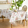 Horaldaily Easter Tablecloth 52×70 Inch Rectangular, Bunny Ear Flowers Spring