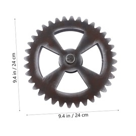 Ciieeo 1Pc Retro Wood Gear Wall Decor Unique Industrial Style Hanging Decoration for Home and Office Vintage Gear Design for Living Room Bedroom