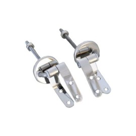MSV 140335 Stainless-Steel Hinges for MDF / Stainless-Steel Toilet Set - 13 x 5 x 4.2 cm