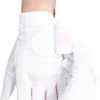 FootJoy Women's Golf Gloves, Staycool EX, Ambidextrous, White/Pink, 8.3 inches
